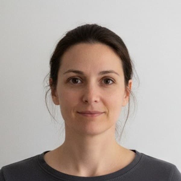 The same photo cropped square with the head at 60 percent of frame height