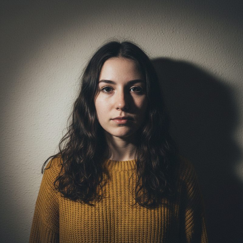 Shadows on the face or wall: retake