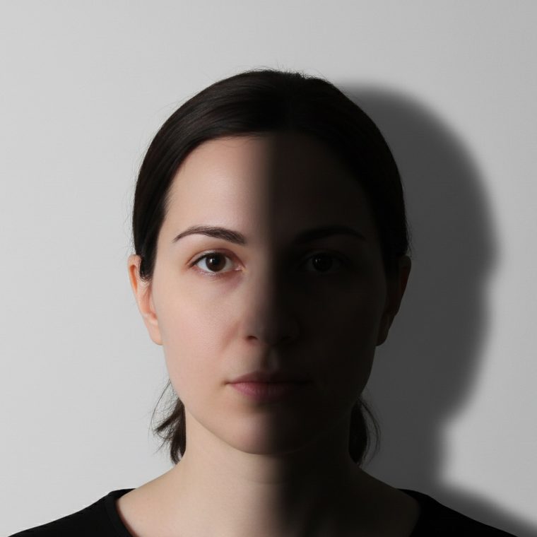 Fails: shadows: Shadow on the face and background